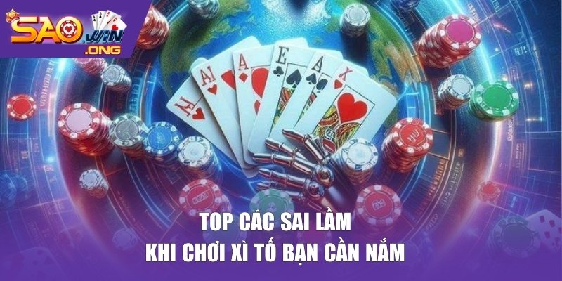 Top các sai lầm khi chơi xì tố bạn cần nắm